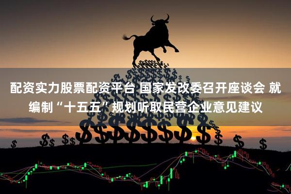 配资实力股票配资平台 国家发改委召开座谈会 就编制“十五五”规划听取民营企业意见建议